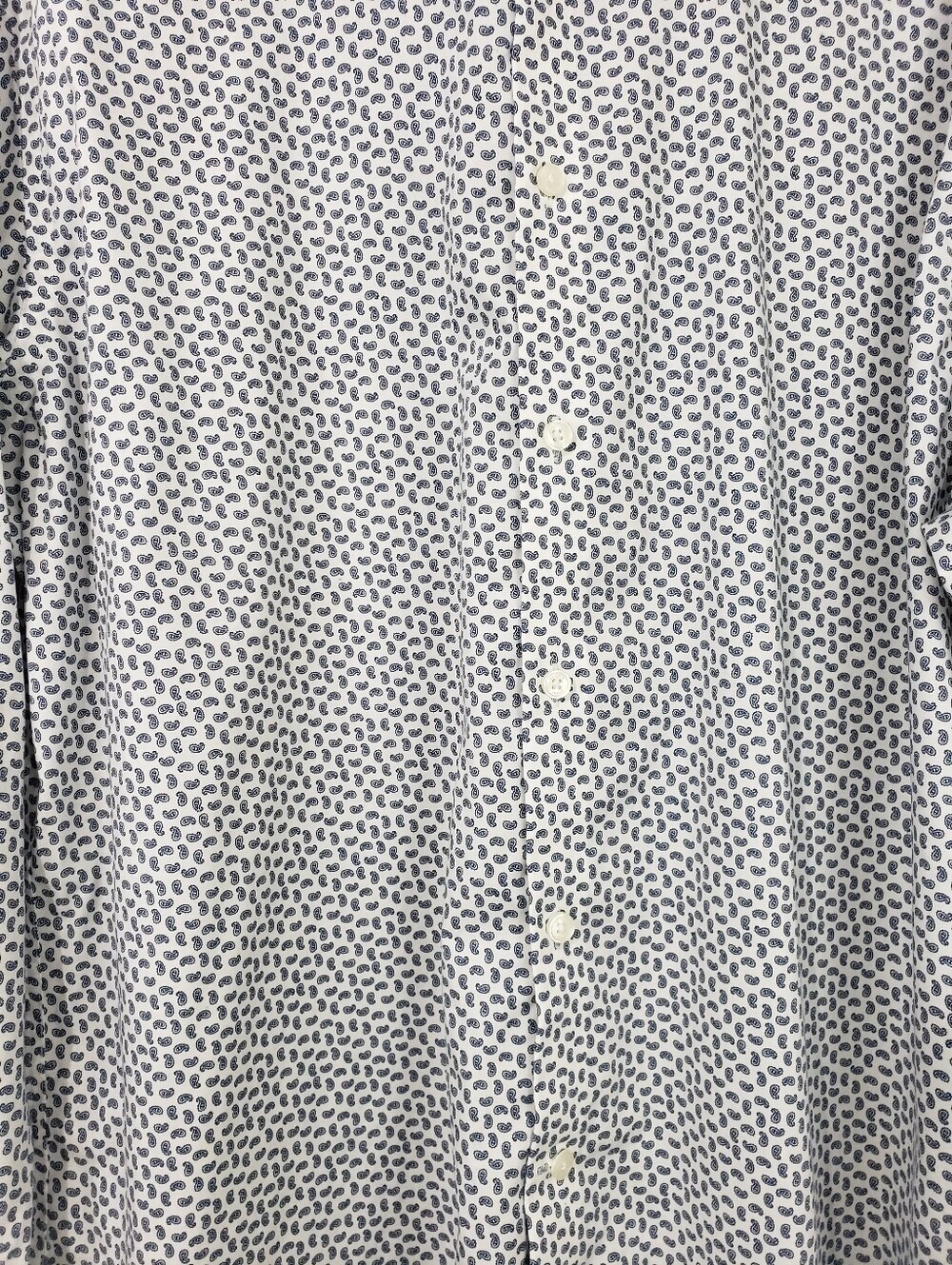Tommy Hilfiger TH Flex Slim Fit Micro Paisley Mens Dress Shirt Size XL - Picture 6 of 10